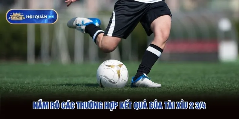 Nắm rõ các trường hợp kết quả của Tài xỉu 2 3/4